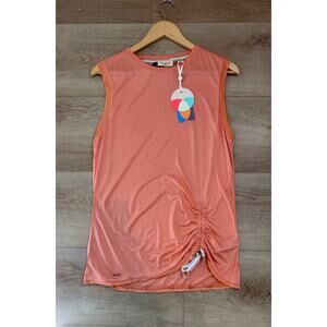Ted Baker Coral Ruched Side Tank Top Size 3 Med